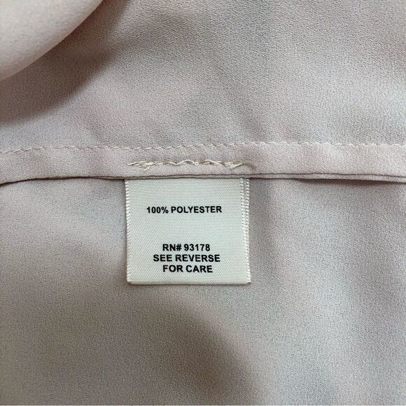 Philosophy dusty pink ruffle short sleeve blouse size M - Picture 5 of 6